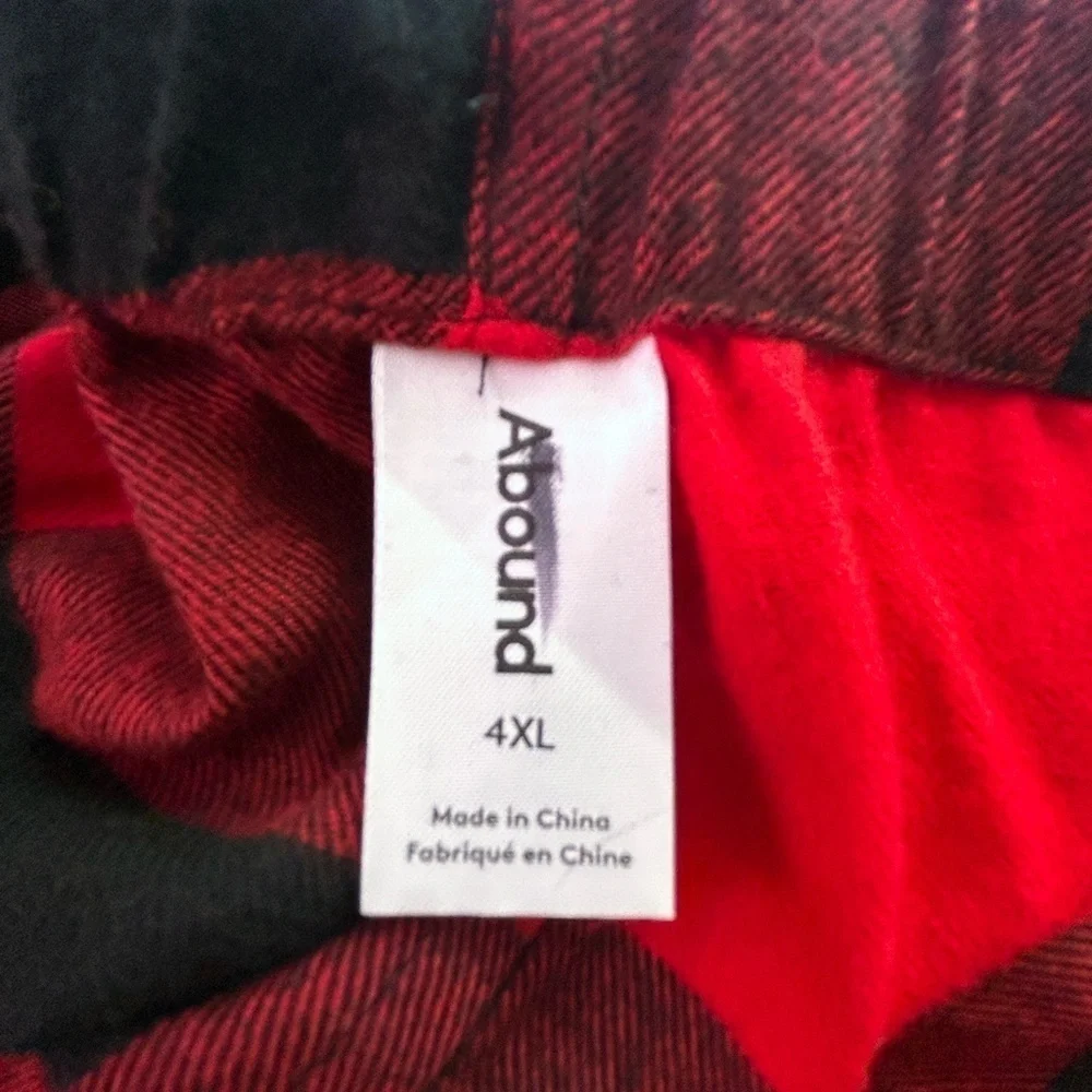 Nordstrom ABOUND Flannel Jogger Pants Buffalo Plaid Fitness Streetwear PJ NWOT - Picture 8 of 11